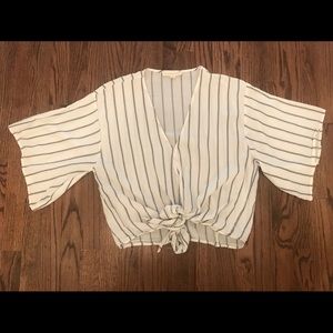 Lovestitch Tie Front Top